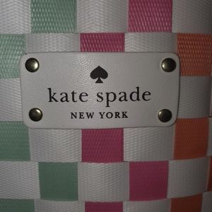 Kate Spade New York Large Woven Multi Color Rainbo